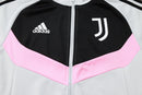 Conjunto Juventus Zíper Longo Cinza