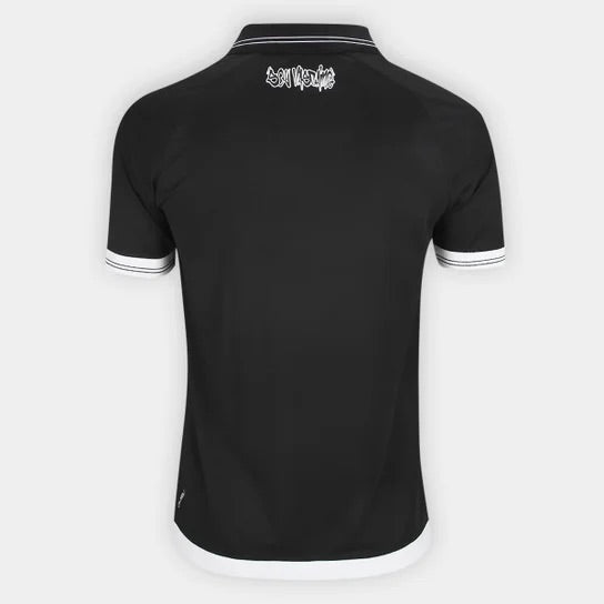 Camisa Vasco I 25/26 s/n Jogador Kappa Masculino - Preto+Branco