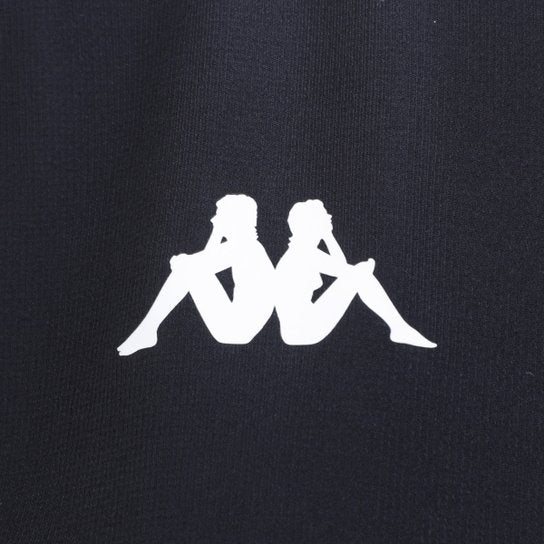 Camisa Vasco 24/25 s/n° Aquecimento Kappa Masculina - Preto