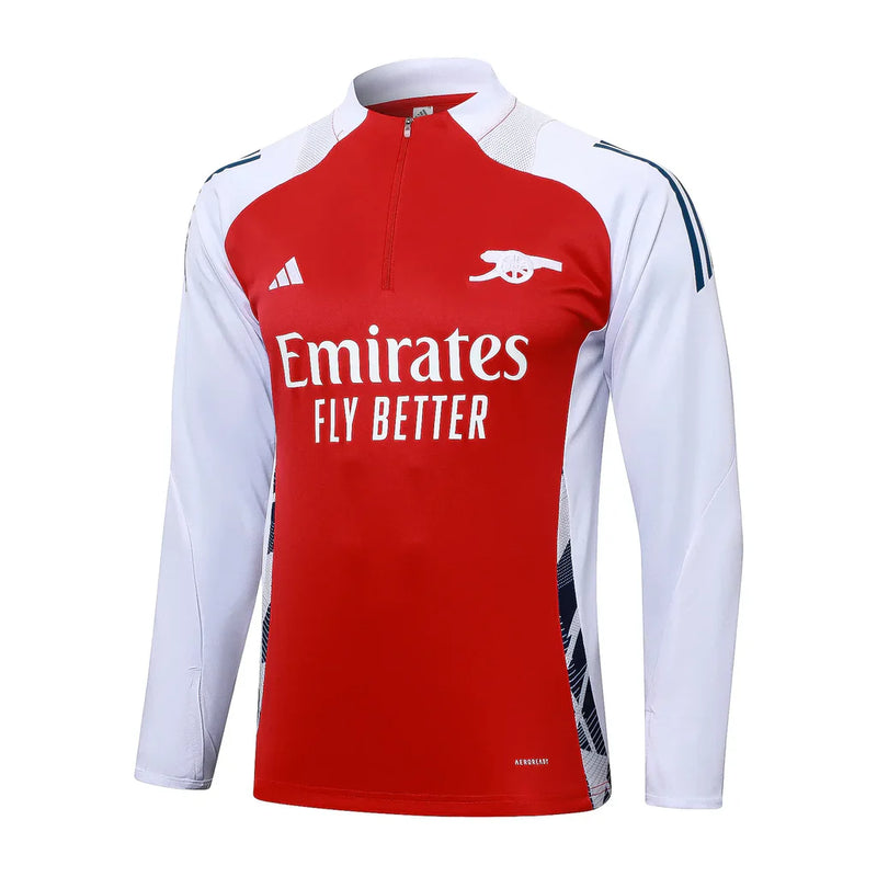 Conjunto Arsenal Zíper Curto Treino Home 24/25