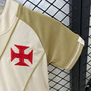 Conjunto Vasco Infantil III 24/25 Kombat Jogador Kappa - Bege