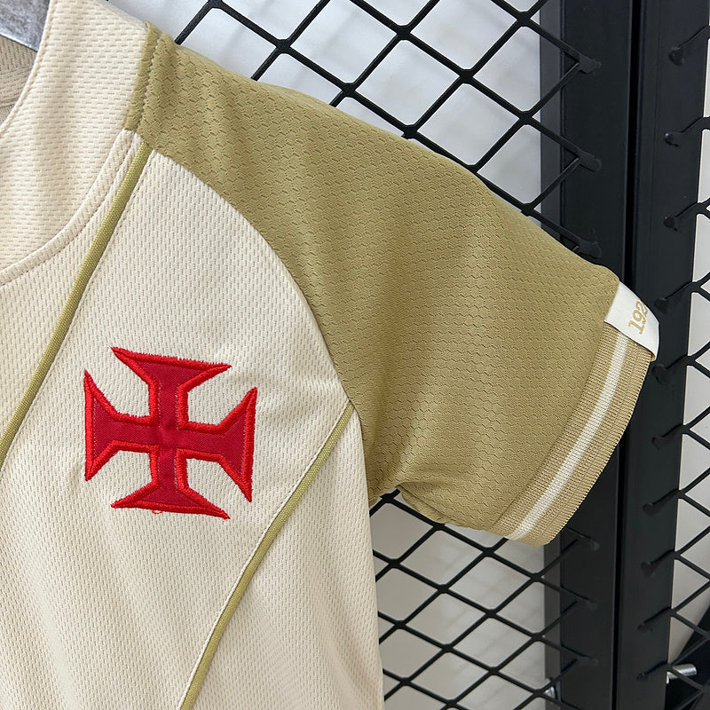 Conjunto Vasco Infantil III 24/25 Kombat Jogador Kappa - Bege