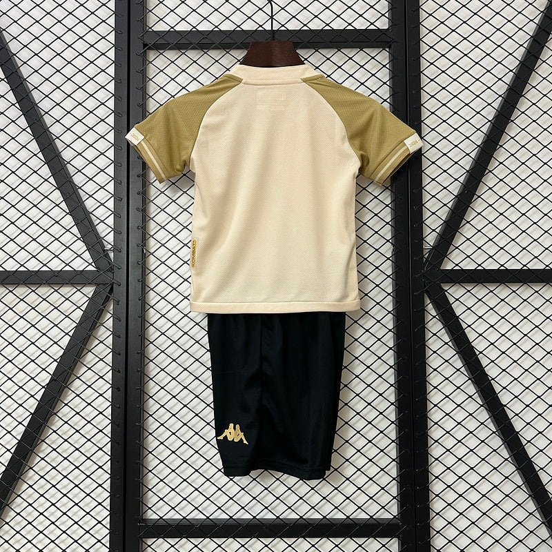 Conjunto Vasco Infantil III 24/25 Kombat Jogador Kappa - Bege