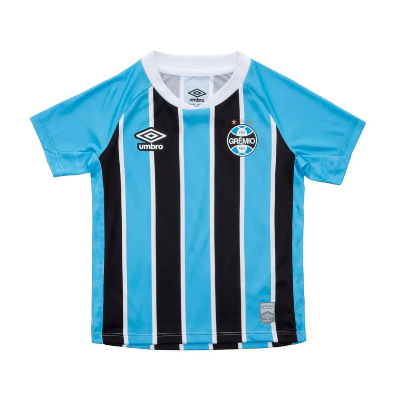 Kit Grêmio I Tricolor Infantil Umbro 25/26