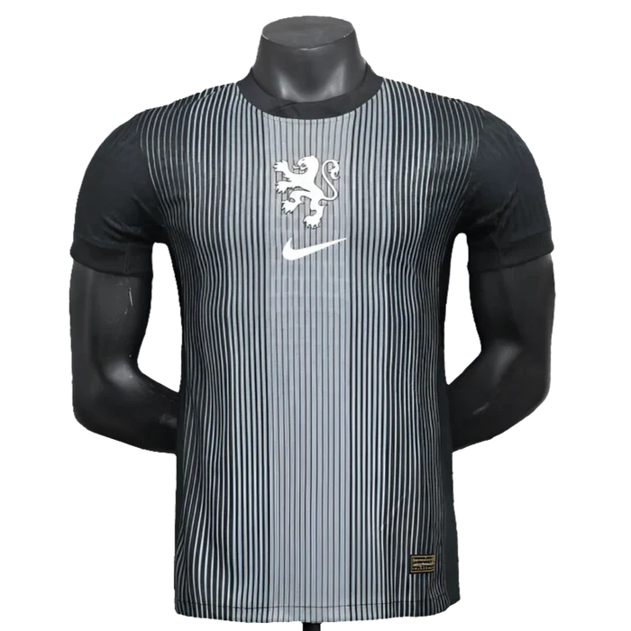 Camisa Países Baixos 25/26 Goleiro - Preto - Versão Jogador
