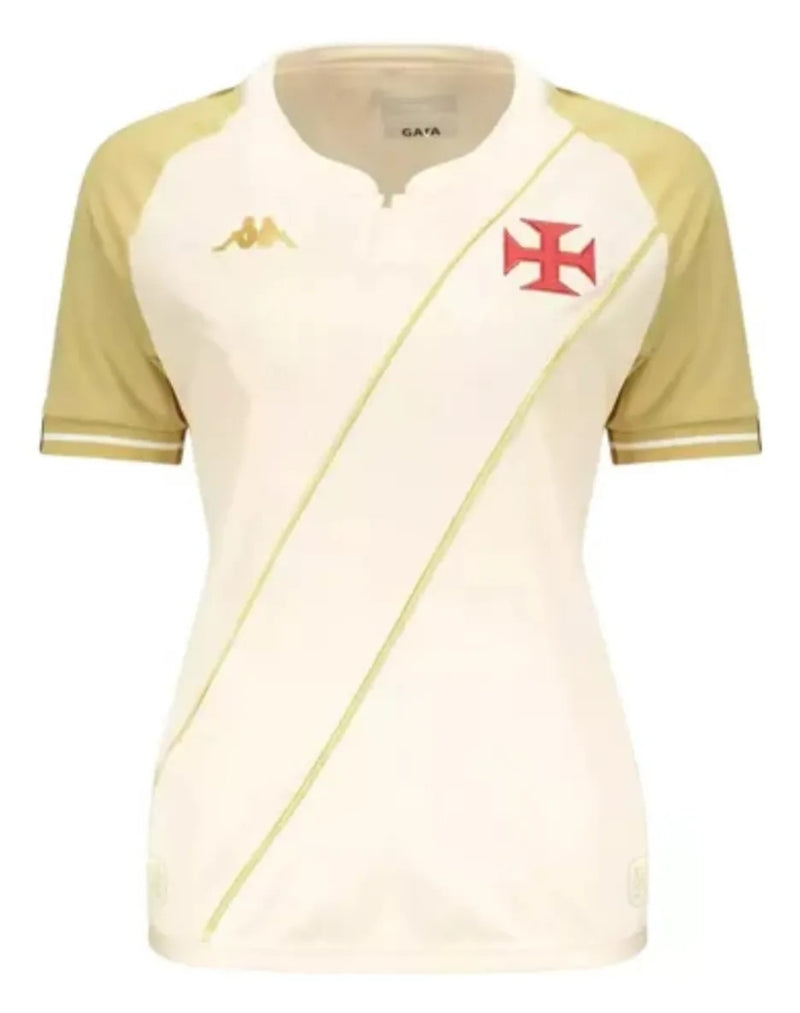 Camisa Vasco III 24/25 s/n° Kombat Jogador Kappa Feminina - Bege